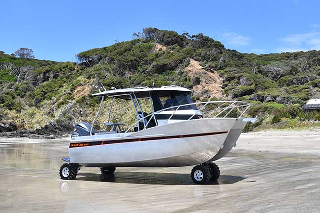 Stryda 600s on beach in NZ