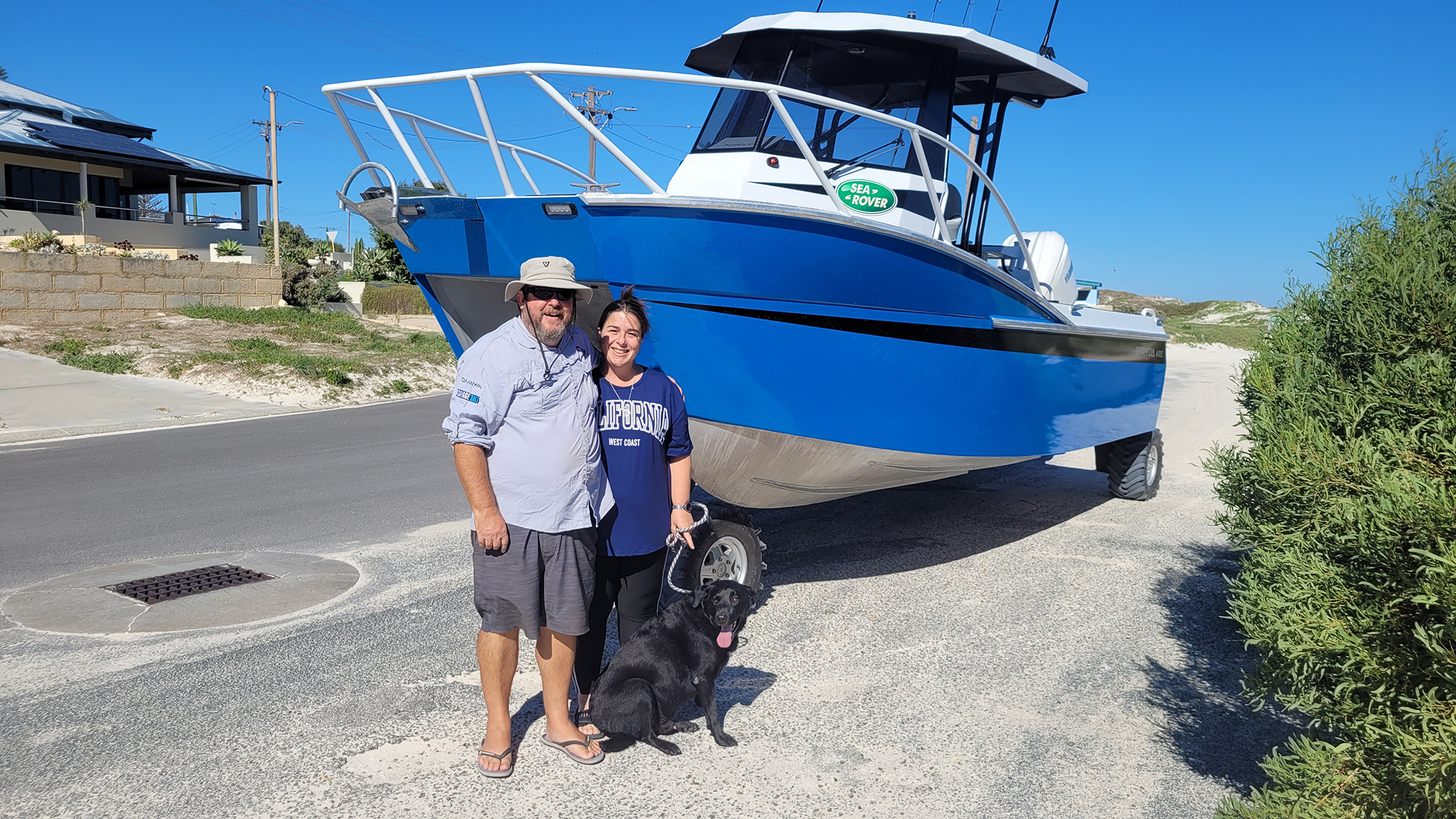 New Amphibious catamaran Stryda 600c boat delivery